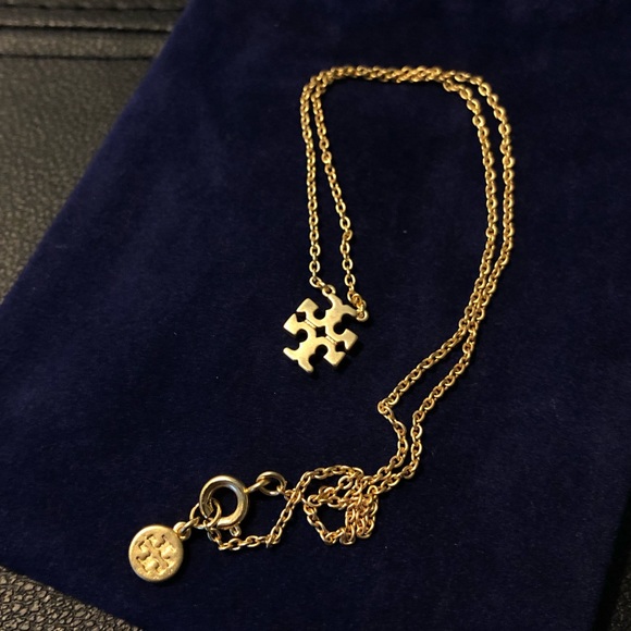 Tory Burch Logo Charm Necklace - Picture 4 of 8